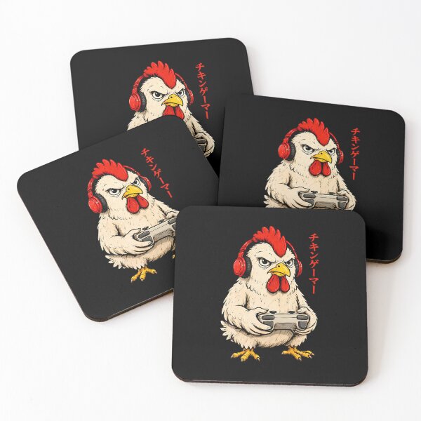 Item preview, Funny Anime Chicken Video Gaming Japanese Animal designed and sold by snailslowdance.