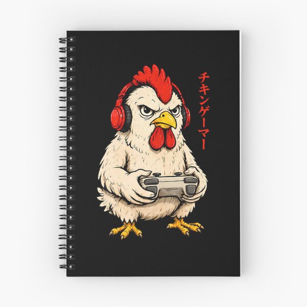 Item preview, Funny Anime Chicken Video Gaming Japanese Animal designed and sold by snailslowdance.