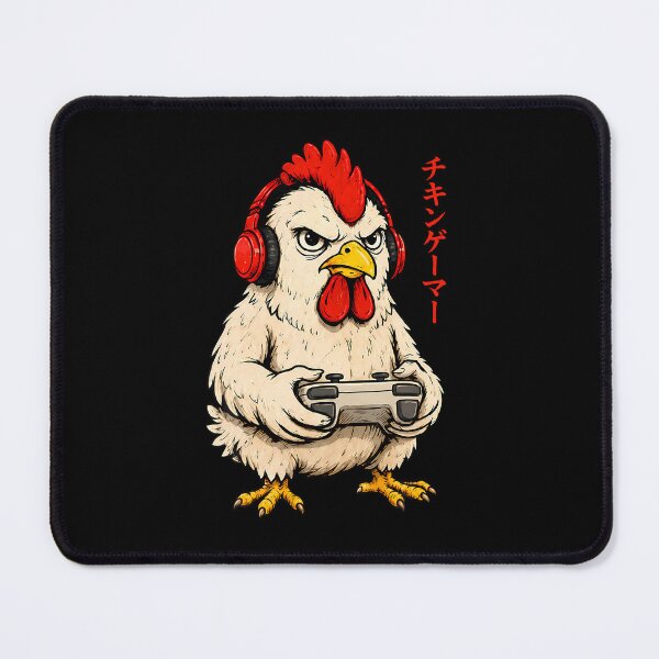 Item preview, Funny Anime Chicken Video Gaming Japanese Animal designed and sold by snailslowdance.