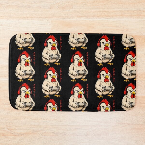 Item preview, Funny Anime Chicken Video Gaming Japanese Animal designed and sold by snailslowdance.