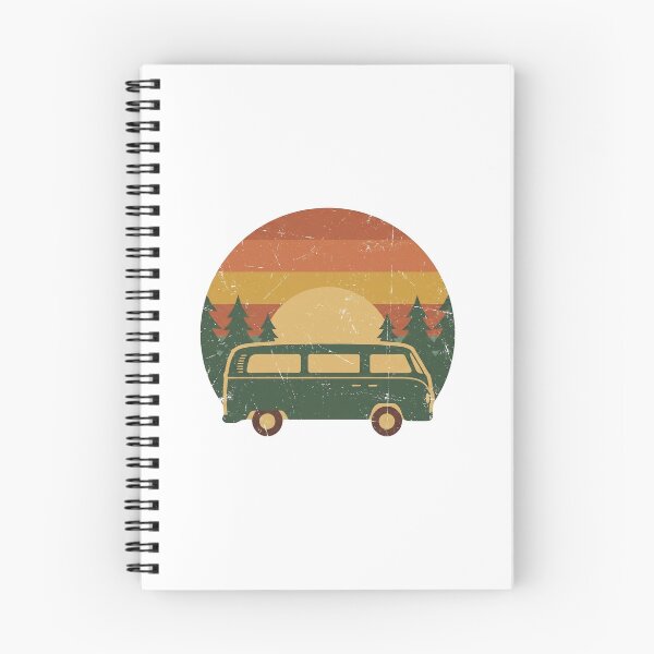 Item preview, Retro 70s Sunset Camper Van Silhouette (New Perspective) designed and sold by pattman.