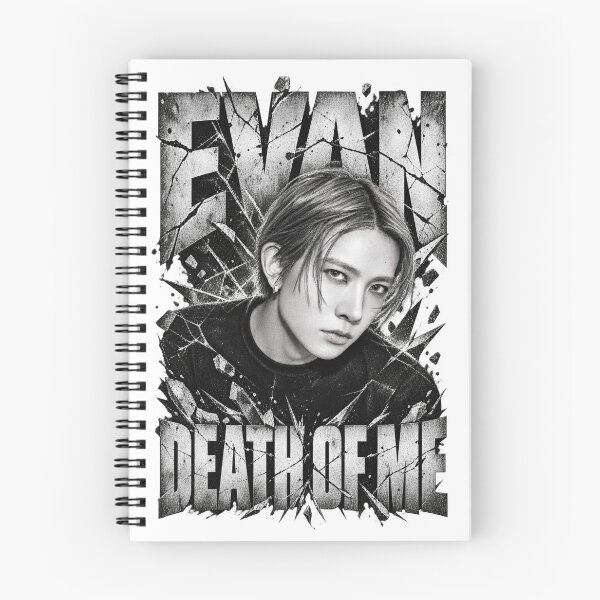 Item preview,  EVAN Death of Me Cracked Text Artwork | Dark Rock Art designed and sold by Valeree Store.