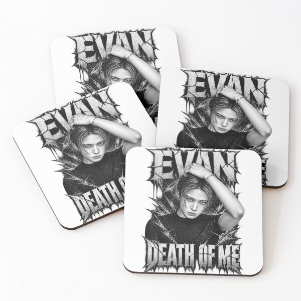 Item preview, EVAN Death of Me Shattered Text Design | Monochrome designed and sold by Valeree Store.