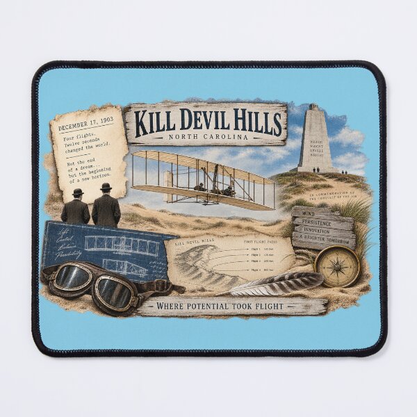 Item preview, Kill Devil Hills Birthplace of Flight designed and sold by The Coastal Route.