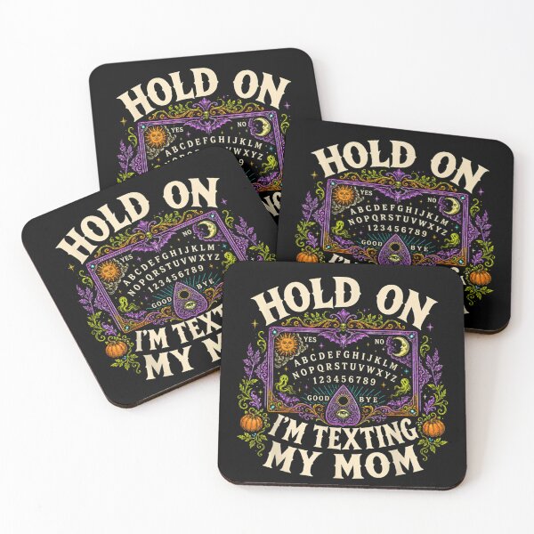 Item preview, Hold On I’m Texting My Mom Funny Ouija Board designed and sold by DaphoLatara.