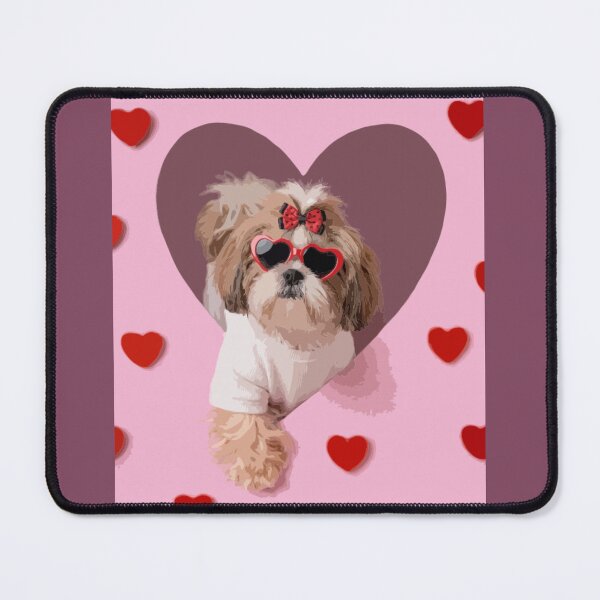 Item preview, Love Struck Shih Tzu – Cute Dog Valentine designed and sold by PawsAndPallette .