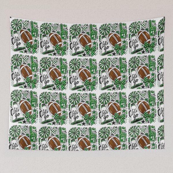 Item preview, Green Game Day Team High School Football Cheer Mom designed and sold by snailslowdance.