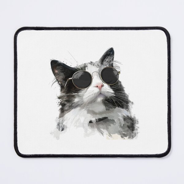 Item preview, Cat | Black & White Cat | Minimal Pet Aesthetic Art designed and sold by Mandayartstudio.