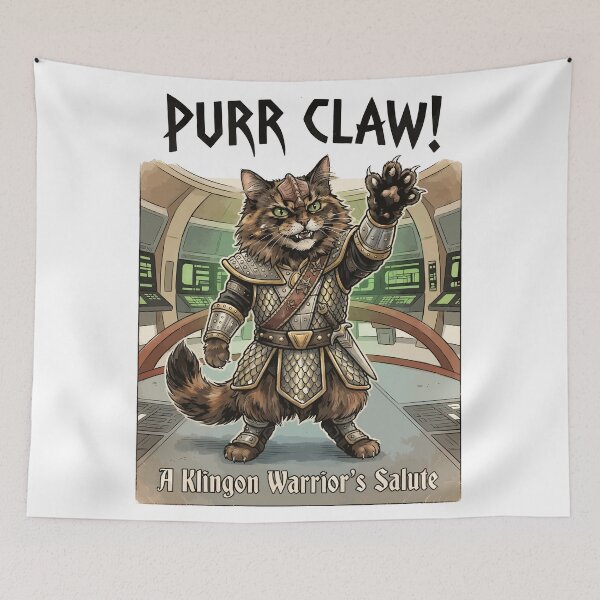 Item preview, Purr Claw - Klingon Cat designed and sold by Viperlord.