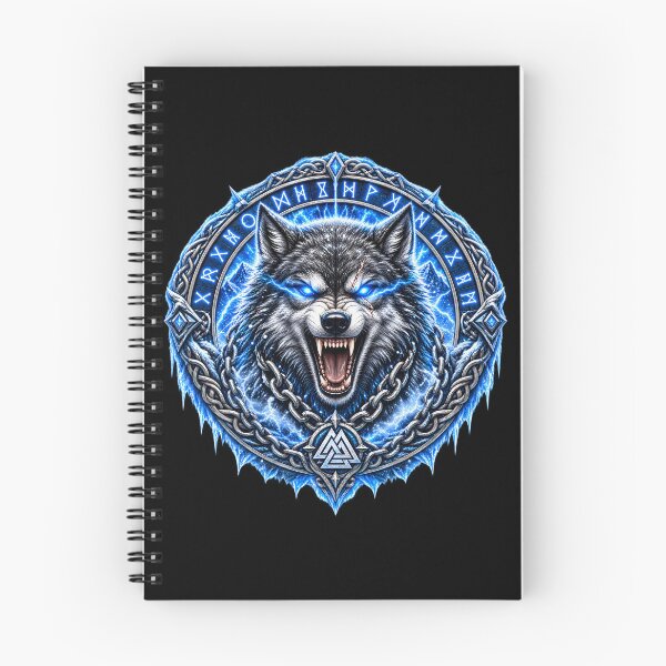 Item preview, Fenrir Norse Wolf Runes – Viking Mythology Graphic designed and sold by Noventra112.