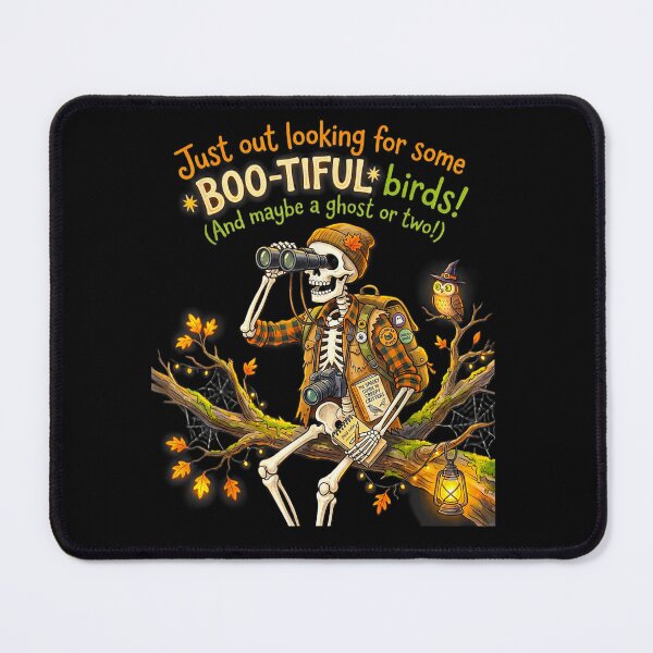 Item preview, Boo-Tiful Birds Funny Skeleton Birdwatching Halloween Bird designed and sold by DaphoLatara.