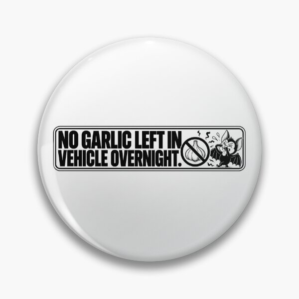 Item preview, BUMPS IN THE ROAD COLLECTION - ⭐ HALLOWEEN EDITION ⭐ - NO GARLIC LEFT IN VEHICLE OVERNIGHT.  designed and sold by WheelieGdArt.