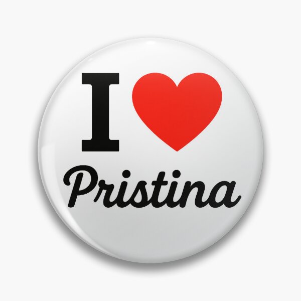 Item preview, I Love Pristina Typography Design | Kosovo City Pride Artwork | Modern Travel & Cultural Love Statement designed and sold by PaintedPixels01.