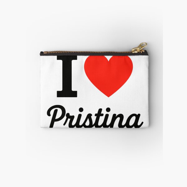 Item preview, I Love Pristina Typography Design | Kosovo City Pride Artwork | Modern Travel & Cultural Love Statement designed and sold by PaintedPixels01.