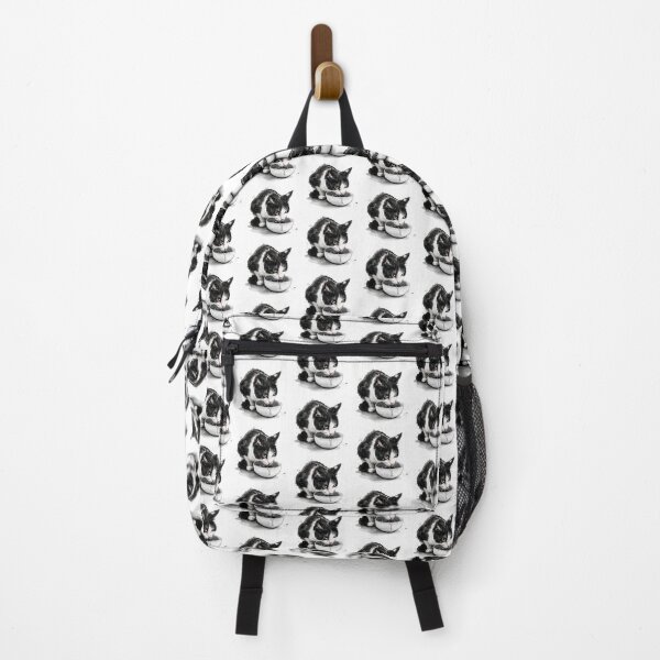 Item preview, Cat | Black & White Cat | Minimal Pet Aesthetic Art designed and sold by Mandayartstudio.