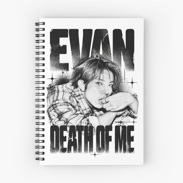Item preview, EVAN Death of Me Newspaper Graphic | Halftone Design designed and sold by Valeree Store.