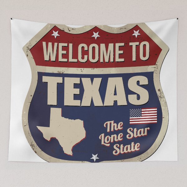 Artikelvorschau, Willkommen in Texas Schild - Der Lone Star State entworfen und verkauft von 19Beauty.