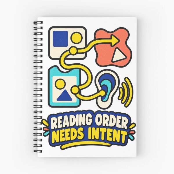Item preview, Intentional Screen Reader Reading Order designed and sold by Shope Buzz.