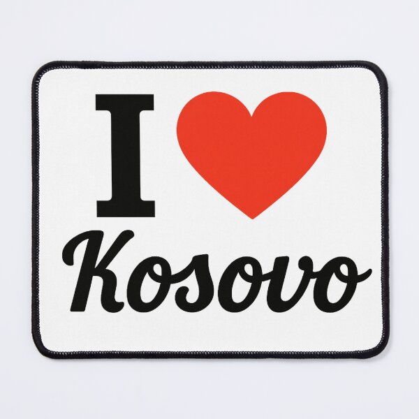 Item preview, I Love Kosovo Typography Design | Kosovar Pride Artwork | Balkan Culture & Travel Love Statement designed and sold by PaintedPixels01.