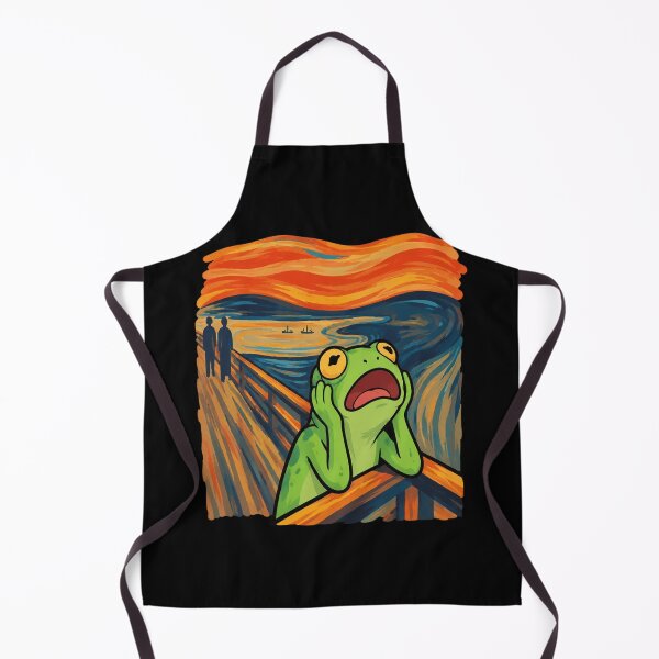 Artikelvorschau, Der Frosch schreit – Lustige Parodie auf ein berühmtes Gemälde von Edvard Munch entworfen und verkauft von AvaLawley.