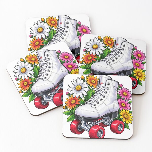 Item preview, Vintage Roller Skate & Wildflower Garden designed and sold by Hari Arts.