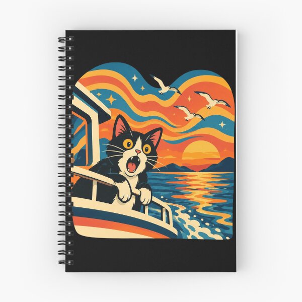 Item preview, The Meow Scream Funny Cat Edvard Munch Parody designed and sold by AvaLawley.
