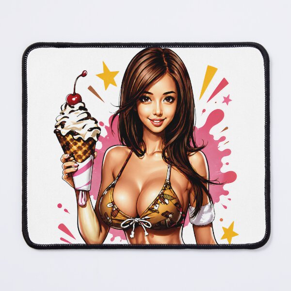 Item preview,  Ice Cream Babe – Retro Summer Pinup designed and sold by aliraweb.