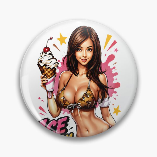 Item preview,  Ice Cream Babe – Retro Summer Pinup designed and sold by aliraweb.