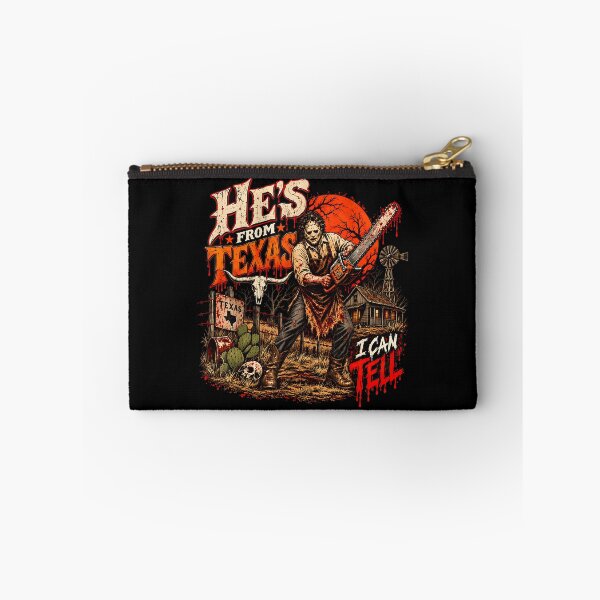 Item preview, Hes From Texas I Can Tell Chainsaw Horror Halloween (16) designed and sold by DaveBevitt.