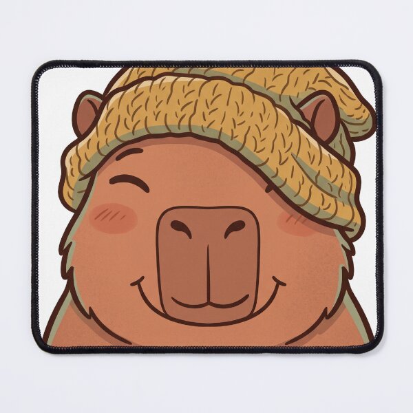 Item preview, Capybara Beanie Cozy Cute Kawaii Winter designed and sold by DofinaSur.