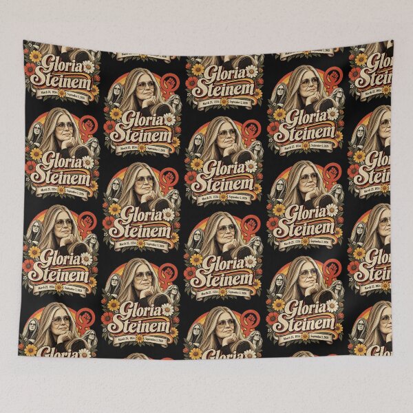 Item preview, Gloria Steinem Feminist Retro Tribute 1934 2026 Vintage Art designed and sold by JapanAnimeSH2.