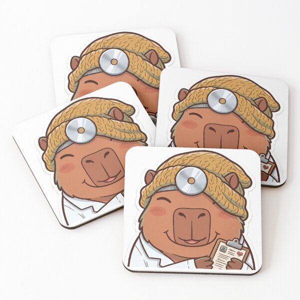Item preview, Capybara Doctor Cute Kawaii Medicine designed and sold by DofinaSur.