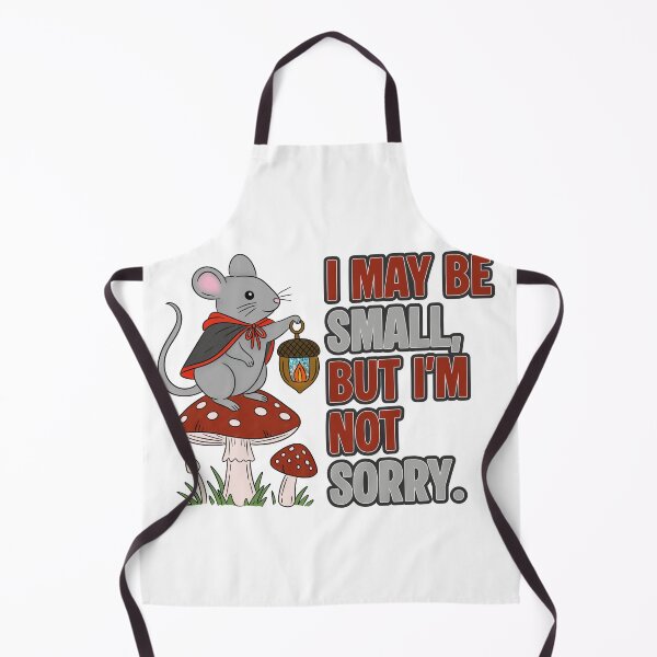 Item preview, Cute Cottagecore Mouse with Lantern — I May Be Small But I’m Not Sorry designed and sold by Ink & Kind Studio.
