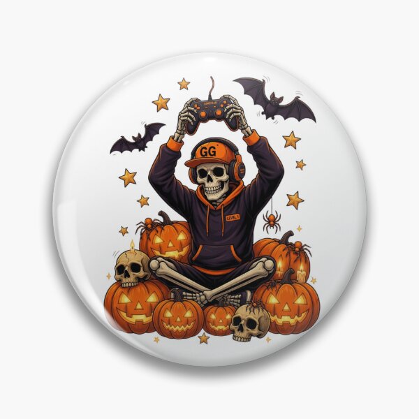 Item preview, Skeleton Gamer Halloween Funny Gaming Video Game designed and sold by CF_VintageDesign.