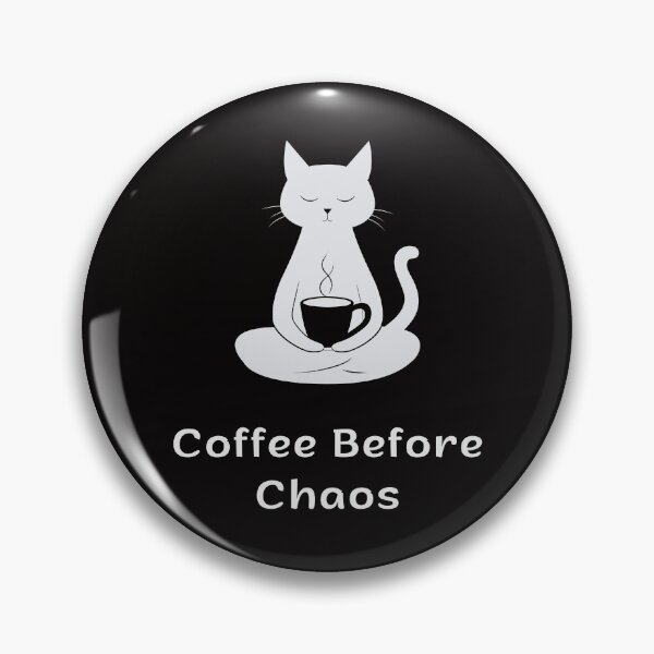 Item preview, Coffee Before Chaos | Funny Coffee Cat | Coffee Lover Gift designed and sold by ContigoART.