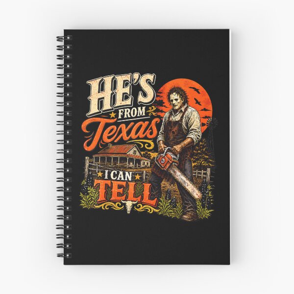 Item preview, Hes From Texas I Can Tell Chainsaw Horror Halloween (5) designed and sold by DaveBevitt.