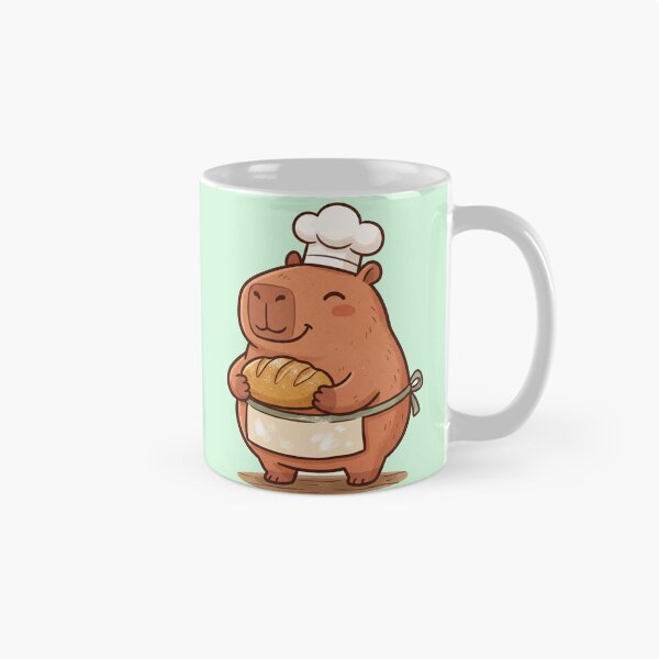 Item preview, Capybara Chef Baker Bread Cute Kawaii designed and sold by DofinaSur.