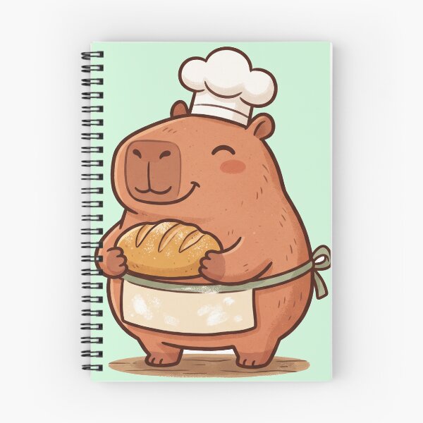 Item preview, Capybara Chef Baker Bread Cute Kawaii designed and sold by DofinaSur.