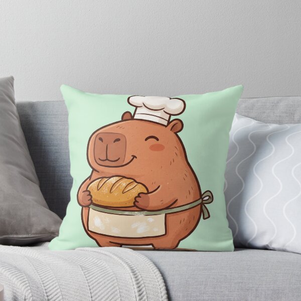 Item preview, Capybara Chef Baker Bread Cute Kawaii designed and sold by DofinaSur.