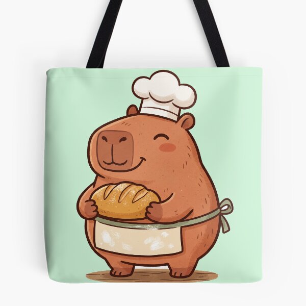 Item preview, Capybara Chef Baker Bread Cute Kawaii designed and sold by DofinaSur.