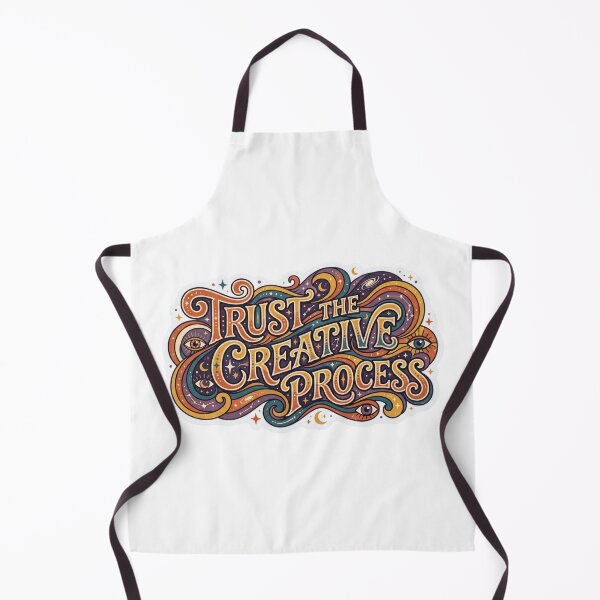 Item preview, Trust The Creative Process Retro Cosmic Art Design designed and sold by Mellow Doodle Co..