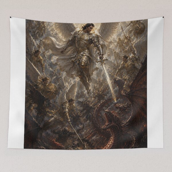 Item preview, Saint Michael and the Dragon designed and sold by EdenInfiniteArt.