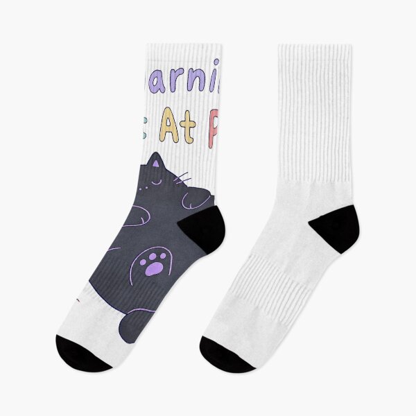 Item preview, Warning! Black Cat at Play. designed and sold by Birdie and Flynn.