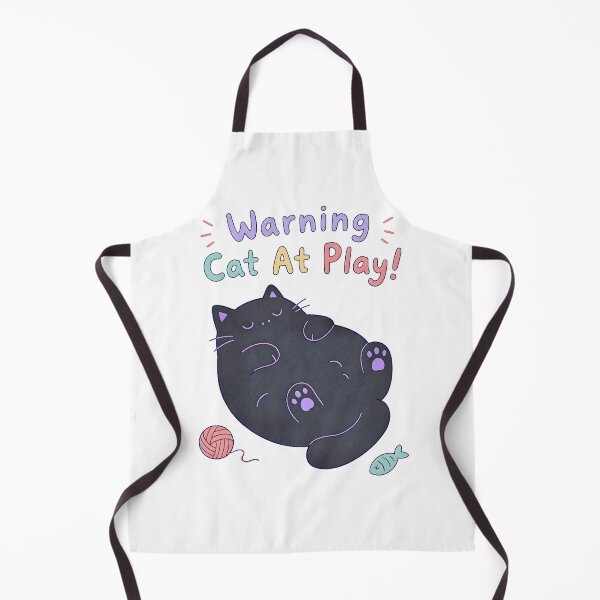 Item preview, Warning! Black Cat at Play. designed and sold by Birdie and Flynn.