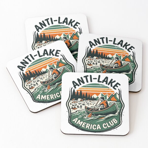 Item preview, Vintage Anti-Social Outdoor Club – Solo Canoeing Retro Nature Badge designed and sold by BumbleBloom7.