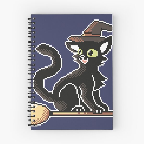 Item preview, Halloween Cat on Witch's Broom designed and sold by danny's pixels.