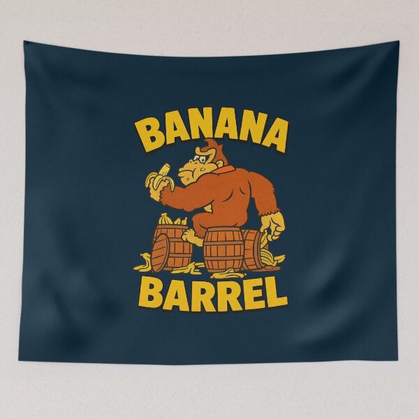 Item preview, Banana Barrel Cartoon Ape designed and sold by Nfinitif.