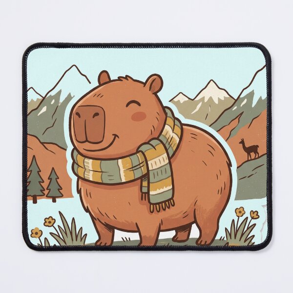 Item preview, Patagonia Capybara Cozy Mountains Cute designed and sold by DofinaSur.