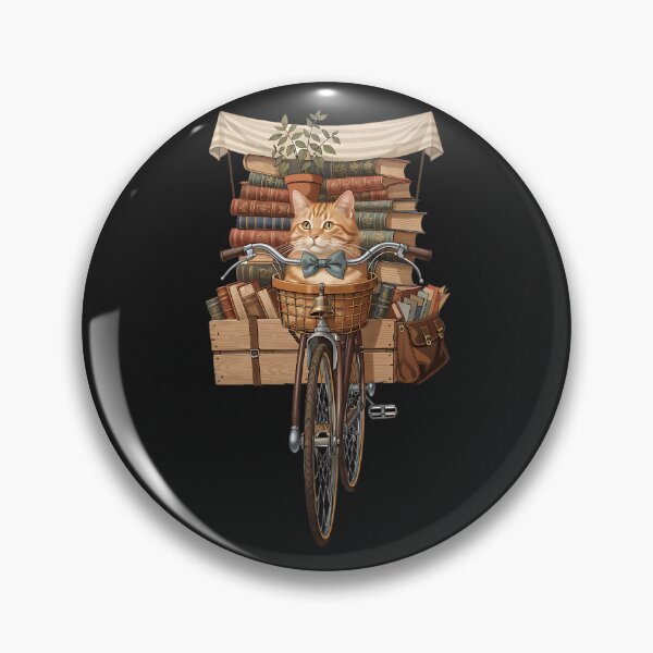 Item preview, The Traveling Bookshop Cat designed and sold by Neural-canvas.