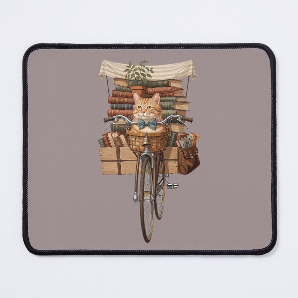 Item preview, The Traveling Bookshop Cat designed and sold by Neural-canvas.